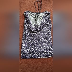 Unique purple design tank/ halter top shirt